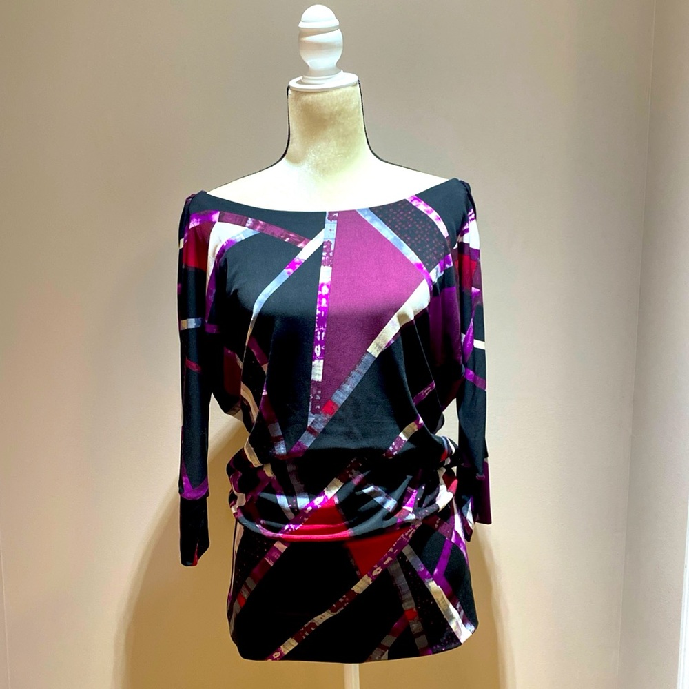 White House Black Market Small Tunic Blouse
